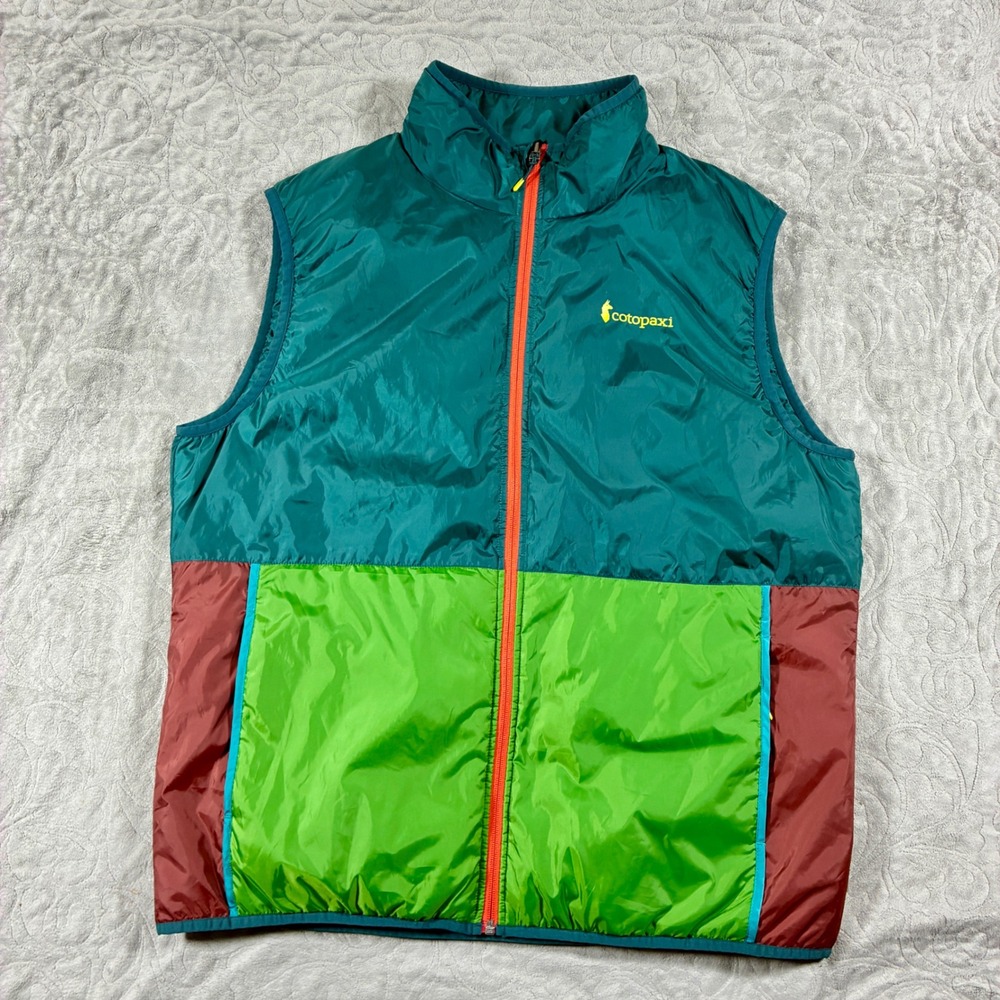 Cotopaxi Mens Teca Calido Insulated Vest Size XL Colorblock Hiking Outdoors